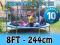 Trampolina 8FT 244 cm JUNIOR Zestaw 6 w 1 KOGEE