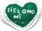 BROSZKA SERDUSZKO FILCOWE "ZIELONO MI"