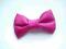 Broszka-kokardka różowa -satyna