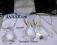 ~SWAROVSKI~  KOLCZYKI + NASZYJNIK~~ CRYSTAL - ŚLUB