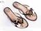 8Y3303-117 blak-beige klapki japonki r.39 donioo1