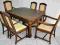 KOMPLET SECESYJNY STÓŁ ROZKŁADANY 6 KRZESEŁ DĄB