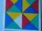 Łamigłówka dla wszystkich KOLOROWY KWADRAT prl zag
