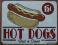 Hot Dogs .Najlepsze w mieście . vintage szyld USA