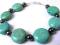 BRANSOLETA SREBRO TURKUS HEMATYT LATO