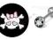 Kolczyk do języka z logo  - piercing