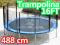 Ogromna TRAMPOLINA +SIATKA Drabinka 488cm (16FT)