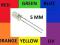 DIODY DIODA LED WSZYSTKIE KOLORY 100 SZT  5MM
