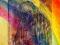 sygnowany  ŁZA NADZIEI akryl rysunek ciekawy obraz