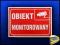 ZNAK INFORMACYJNY OBIEKT MONITOROWANY monitoring