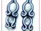 Oryginalne kolczyki SUTASZ soutache ~ORIENT wesele