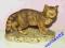 piękna figurka kot z porcelany sygnowany POLECAM