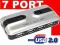 HUB AKTYWNY USB 2.0 ROZDZIELACZ USB 2012 7 PORT 08