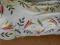 stary obrus/makata w kwiaty haftowany ręcznie