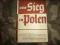 KSIĄŻKA DER SIEG IN POLEN 1940R. MOŻLIWA WYMIANA++