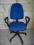 Fotel obrotowy biurowy niebieski