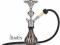 Shisha ZEBRA S 45 cm fajka wodna Czarna szisza