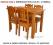 Max 3 drewniany stół kuchenny i drewniane krzesła