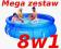 SOLIDNY BASEN Bestway 305x76cm MEGA ZESTAW  8w1  !