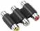 Adapter łacznik 3xRCA gn - 3xRCA gn AUDIO/VIDEO