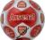 Arsenal Pilka z Podpisami Pilkarzy Czerwono-Biala