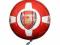 Arsenal Pilka Czerwona roz.5 napis na bialym pasku