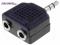 Przejście 2xgniaz. Jack 3.5 stereo-wtyk Jack 35st