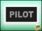 emblemat odblaskowy PILOT do naszycia NASZYWKA