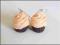 Kolczyki z modeliny fimo, cupcake, babeczka, babka
