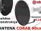 Antena 90cm Corab ciemna + konwerter Quad Maximum