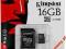 KINGSTON SECURE DIGITAL SDHC MICRO 16GB + ADAPTER!