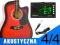 GITARA AKUSTYCZNA 4/4 +STROIK+KURS GRY +PICKUP !!!