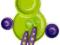 NOWOŚĆ zestaw talerzyki +sztućce Green/Purple BOON