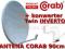 Antena 90cm Corab jasna + konwerter Twin Inverto