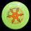 Dirty Discs Ninja Star 175g Frisbee - żółte
