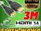 KABEL TRACER 3M mini HDMI / HDMI GOLD v.1.4 NOWY !