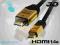 Kabel HDMI-mini HDMI C Gold line 1.4 3M 3D