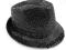 149 melonik kapelusz kapelusik czarny cekiny super