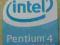 Oryginalna Naklejka Intel Pentium 4 19x24mm (324)