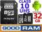 32GB CLASS 10 GOODRAM KARTA PAMIĘCI MICRO SD +ADAP