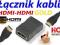 Łącznik złączka kabli HDMI GOLD na 2 przewody HD6b