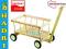 Duży solidny wózek drewniany dla dzieci na zabawki