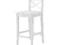 IKEA INGOLF Stołek barowy/oparcie biały 74 cm
