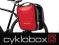 Crosso DRY BIG 2x30L sakwy rowerowe - czerwone
