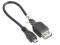 Kabel USB 2.0 AF - microB 0,2m