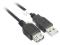 Kabel przedłużający USB 2.0 AM -AF 3m czarny