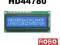 Wyświetlacz LCD 1602 2x16 HD44780 niebieskie podśw