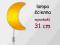 IKEA SMILA MANE LAMPA ŚCIENNA, żółty księżyc