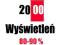 2000 Youtube Views HR 80-90% wyświetlenia Firma