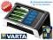 ŁADOWARKA LCD VARTA + 4 AKUMULATORKI AA R6 2400mAh